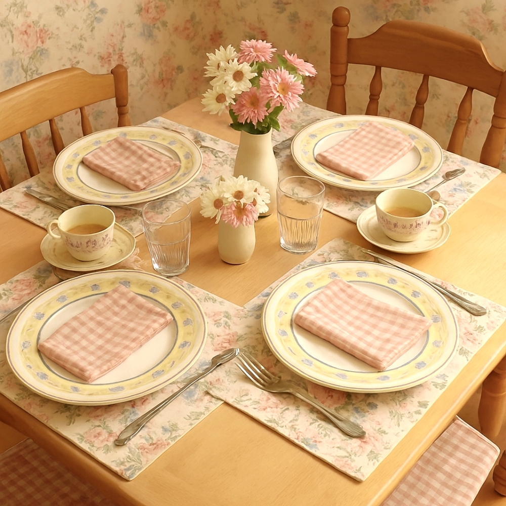 🌼 Pfaltzgraff Summer Breeze Dinner Plates – Set of 4 (10.5")